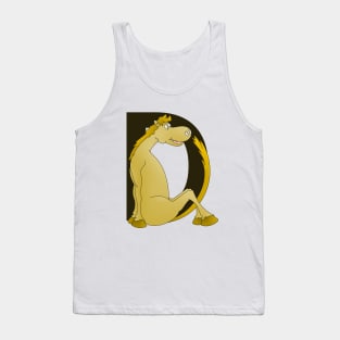 Pony Monogram Letter D Tank Top